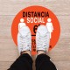 5pcs/10pcs Safety Notice Floor Marker Social Distancing Floor Decals For Floor Spanish Version 10pcs