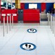 5pcs/10pcs Social Distancing Floor Decals For Floor Safety Notice Floor Marker We Are Stangding Together Stand Here Only 6 feet apart 5pcs