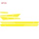 6PCS Long Stripe Graphics Car Racing Side Body Hood Mirror Vinyl Decal Sticker yellow