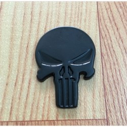 Black Skull Punisher Car Styling Emblem Decal Badge Sticker Metal