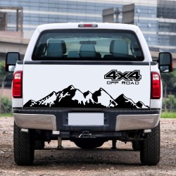 Car  Sticker 4x4 Off Road Graphic Vinyl Decal For Ford Ranger Raptor Pickup Isuzu Dma Nissan Navara Toyota Hilux Auto Accessories black