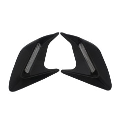 Car DIY Auto Decorative Side Vent Air Flow Fender Intake Stickers Decal 1pair Black (pair)