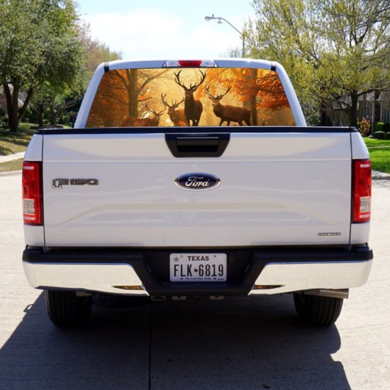 Car Deer Graphics Rear Windshield Car Sticker Truck SUV Model Car Decals 165*56cm