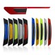 Car Reflective Strip Door Warning Reflector Carbon Fiber Universal Luminous Stickers Decals Door sticker - black + green