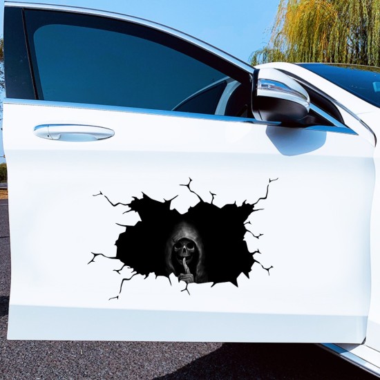 Car Sticker Skull Decoration Drawing Car Body Styling Sticker Halloween Horror Series 30*40cm