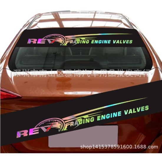 Car Stickers Reflective Letters Auto Car Rear Window Windshield Decal Stickers as shown