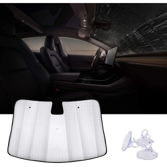 Car Sunvisor Automotive Reflective WindShield Sunshade for Tesla Model 3