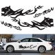 D-1042 2pcs Car Stickers Auto Body Vinyl Long Decals Waterproof Striped Stickers Auto Diy Car Sticker Style blue