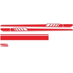 DIY Car Sticker Auto Body Decals Vinyl Side Long Stripe Waterproof Self Adhesive Stickers red