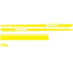 DIY Car Sticker Auto Body Decals Vinyl Side Long Stripe Waterproof Self Adhesive Stickers yellow