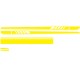 DIY Car Sticker Auto Body Decals Vinyl Side Long Stripe Waterproof Self Adhesive Stickers yellow