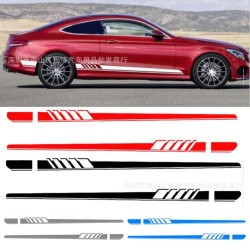 Delicate Universal Decals Car Stickers Full Body Car Side Styling Sticker red