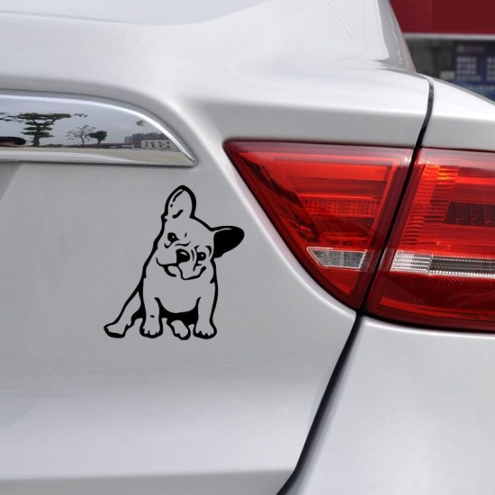 Fashion French Bulldog Dog Car Sticker Car Decoration black