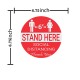 Floor Decals Stand Here Social Distancing Marker Floor Decal For Social Distancing While In Line 10pcs