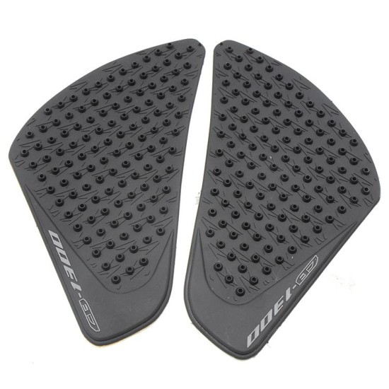 For Honda CB1300 06-15 Anti Slip Tank Pad Side Gas Knee Grip Traction Pads Sticker Decals  black