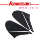 Motorcycle Tank Pad Protector Sticker Decal Tank Traction Pad with 3M Fit for Kawasaki Z800 12-13-14-15 black