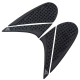 Motorcycle Tank Pad Protector Sticker Decal Tank Traction Pad with 3M Fit for Kawasaki Z800 12-13-14-15 black