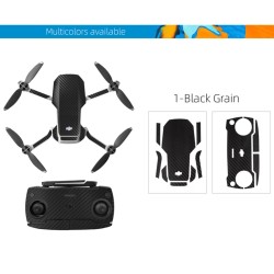 PVC Shell Decoration Sticker for DJI Mavic Mini Drone Body Arm and Controller Waterproof Anti-Scratch Full Protective Film black