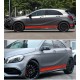 Style Side Stripes Decal Stickers for Mercedes Benz W176 A Class A45 AMG  black