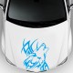 Tattoo Wolf Car Motorcycle Body Stickers Vinyl Car Styling Decal Accessories blue