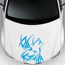 Tattoo Wolf Car Motorcycle Body Stickers Vinyl Car Styling Decal Accessories white