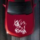 Tattoo Wolf Car Motorcycle Body Stickers Vinyl Car Styling Decal Accessories white