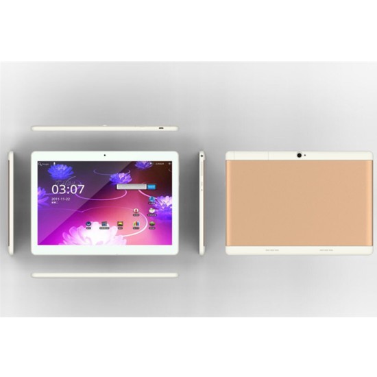 10.1" IPS Display 1GB RAM+16GB ROM 4000mAh 3G Call Tab Gold (EU Plug)