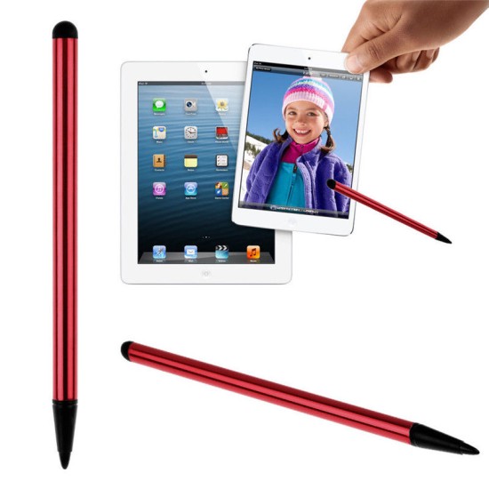 2Pcs Capacitive Pen Touch Screen Stylus Pencil for iPhone iPad Tablet Universal Black