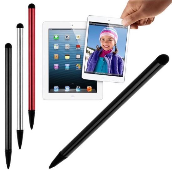 2Pcs Capacitive Pen Touch Screen Stylus Pencil for iPhone iPad Tablet Universal red