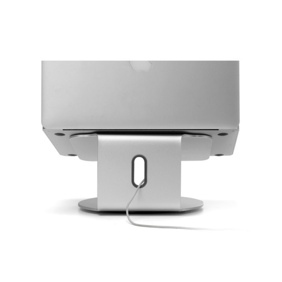 360 Degrees Rotation Aluminum Alloy Laptop Stand Heat Dissipation Notebook Computer Stand Silver