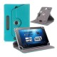 7/8/9/10 Inch Universal 360 Degree Rotating Four Hook Leather Tablet Protection Case Sky Blue 10 inch