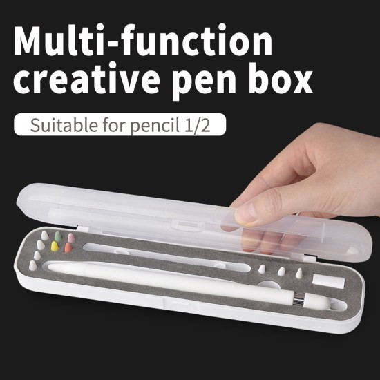 Active Stylus Pen Case for Apple iPad Pencil 1/2 Storage Digital Touch Screen Pen Holder All-round Protective Box Pencil Shell