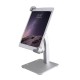 Aluminum Alloy Desk Tablet Stand Stable Cellphone Display Base Adjustable Bracket Holder Compatible for iPad silver