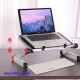 Aluminum Alloy Laptop Portable Foldable Adjustable Laptop Desk Computer Table Stand Tray Notebook PC Folding Desk Table Enlarge black