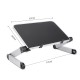 Aluminum Alloy Laptop Portable Foldable Adjustable Laptop Desk Computer Table Stand Tray Notebook PC Folding Desk Table Enlarge black