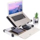 Aluminum Alloy Laptop Portable Foldable Adjustable Laptop Desk Computer Table Stand Tray Notebook PC Folding Desk Table Standard black