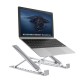 Aluminum Alloy Stand Adjustable Foldable Portable Bracket Non-slip Cooling Holder for Laptop Notebook MacBook Computer Lifting  Silver