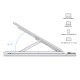 Aluminum Alloy Stand Adjustable Foldable Portable Bracket Non-slip Cooling Holder for Laptop Notebook MacBook Computer Lifting  Silver