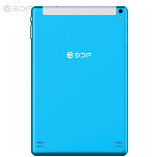 BDF 10.1 inch Tablet Computer MTK 6580 3G / 4G Call Tablet PC Android 7.0 5000mAh Battery blue_Leather case-European regulations