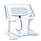 Foldable Tablet Cooling Stand Portable Height Adjustable Radiator Silver