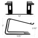 Laptop Riser Stand Universal Detachable Portable Aluminum Alloy Notebook PC Desk Holder black