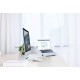 Multi Function Alluminum Alloy Portable Laptop Holder Folding Computer Riser Cooling  Cooling Holder Silver grey