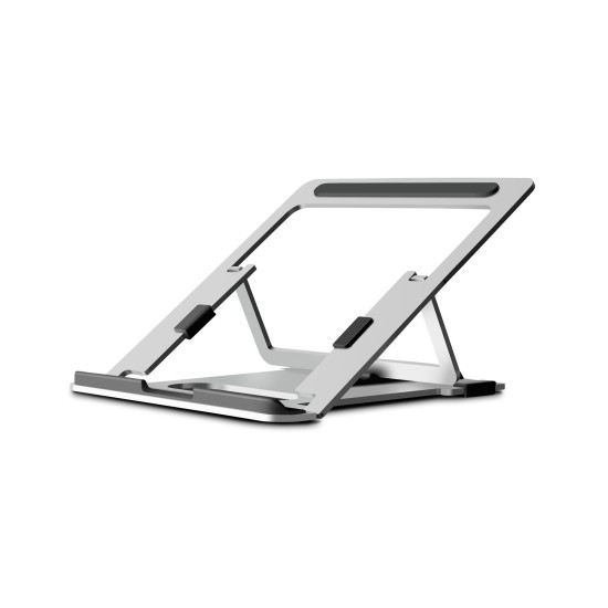 Multi Function Alluminum Alloy Portable Laptop Holder Folding Computer Riser Cooling  Cooling Holder Silver grey