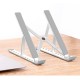 Portable Adjustable Folding Laptop Stand Aluminum Alloy Laptop Desk Computer Table Stand Silver