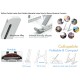 Portable Foldable Adjustable Laptop Stand Holder Universal Ergonomic Aluminium Alloy Travel Mini Notebook Stand for MacBook Notebook Computer PC iPad  Silver