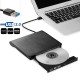 Slim External Usb 3.0 Dvd Rw Cd Writer Optical Drive Burner Reader Player 5gbps Data Transmission for Laptop PC Black