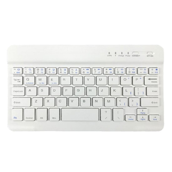 Slim Portable Mini Wireless Bluetooth Keyboard for Tablet Laptop Smartphone iPad  9 inch white