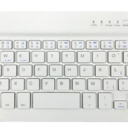 Slim Portable Mini Wireless Bluetooth Keyboard for Tablet Laptop Smartphone iPad  9 inch white