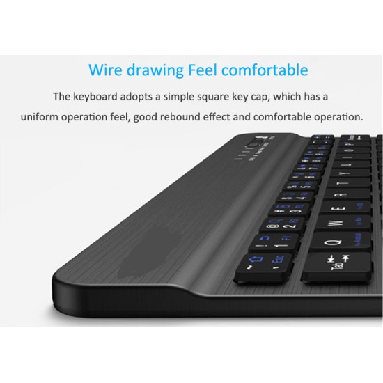 Slim Portable Mini Wireless Bluetooth Keyboard for Tablet Laptop Smartphone iPad  9.7/10.1 inch white