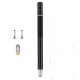 Stylus Pen Capacitive Touch Screen High Accuracy Active Stylus Pen +Rubber Nib+Fiber Nib Silver